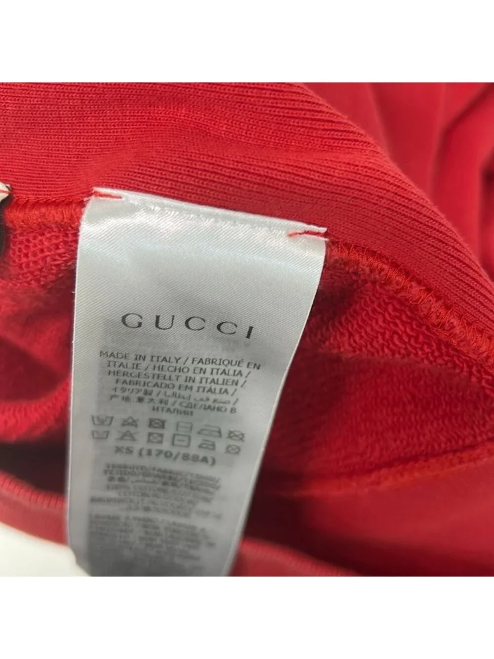 Gucci Hoodie Red Black XS
